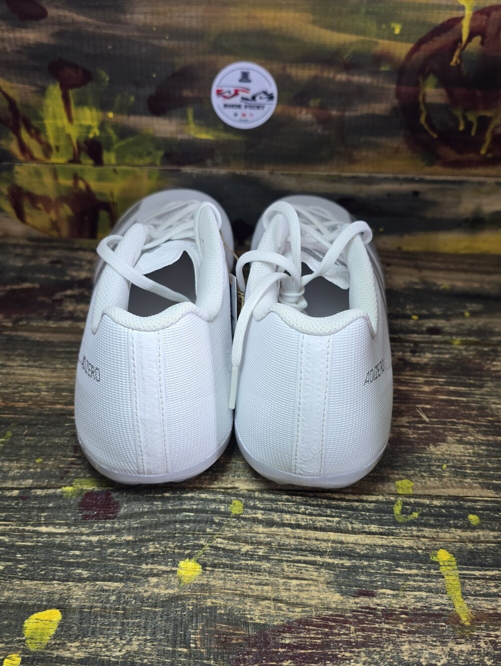 NEW Adidas Men's Sz 10.5 Adizero Electric 2 White Silver Football Cleats IF1903 - Picture 6 of 8